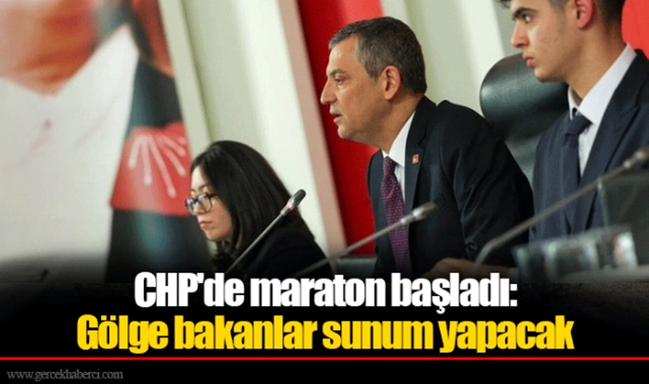 CHP'de maraton başladı: Gölge bakanlar sunum yapacak