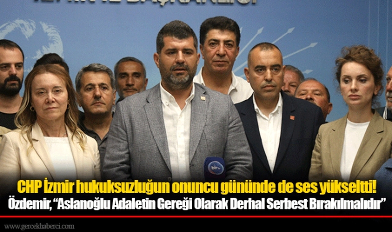 CHP İzmir hukuksuzluğun onuncu gününde de ses yükseltti!