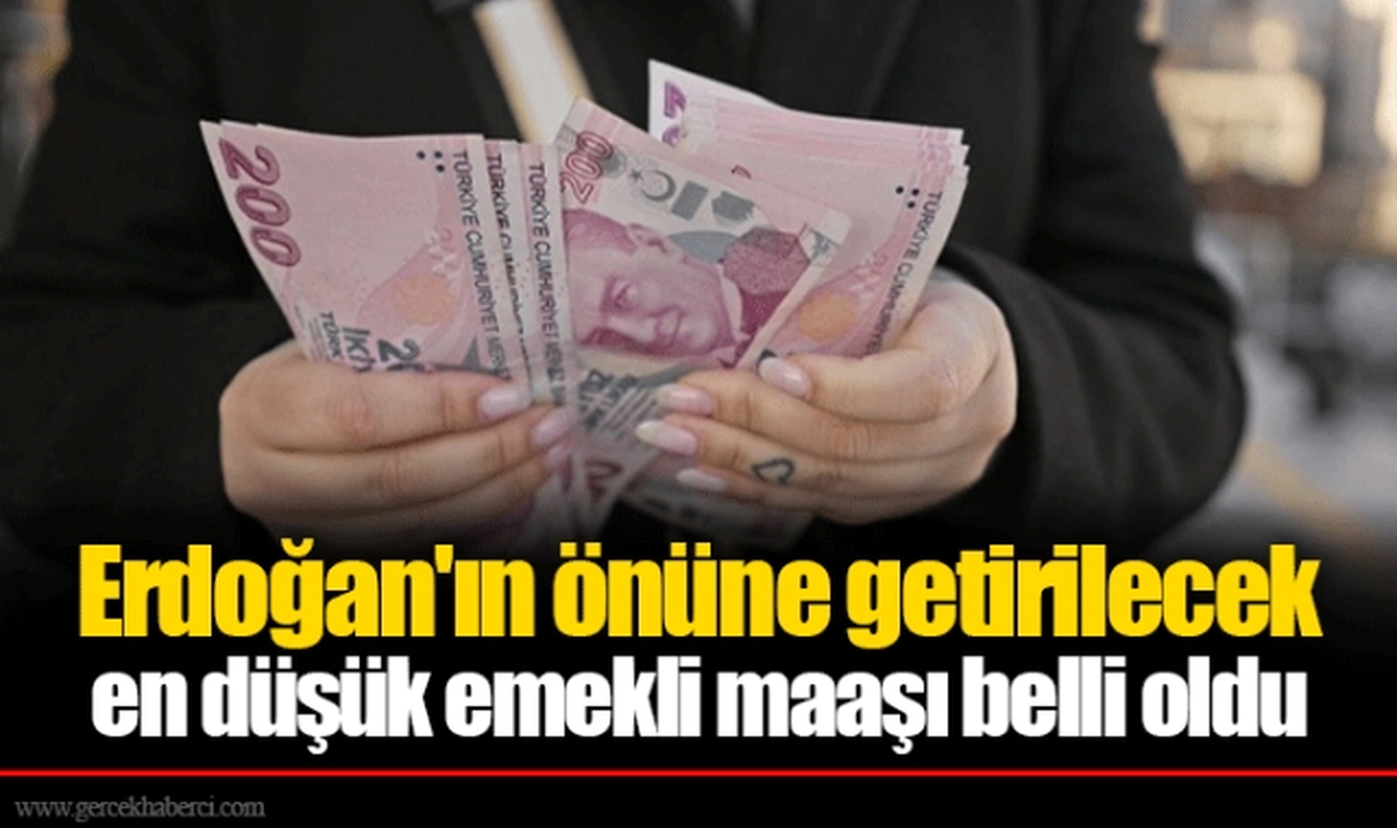 Erdoğan'ın önüne getirilecek en düşük emekli maaşı belli oldu