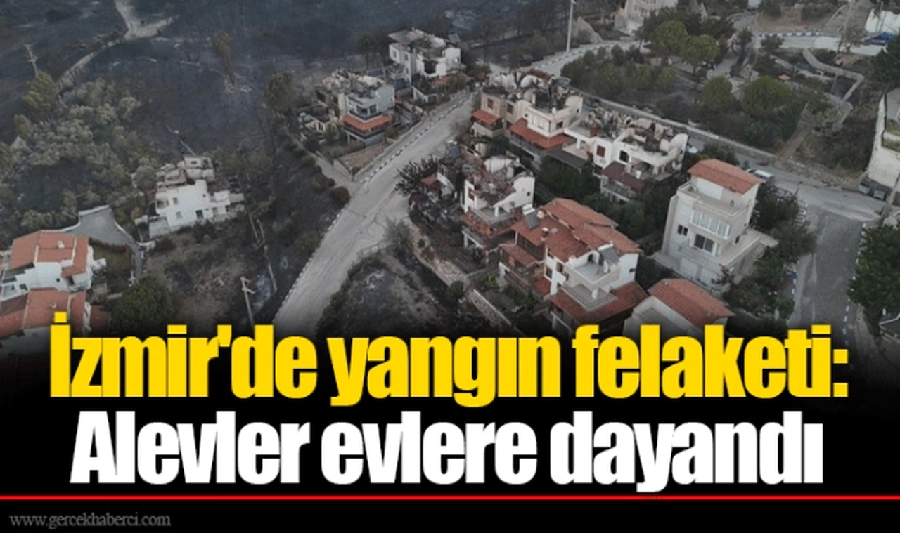 İzmir'de yangın felaketi: Alevler evlere dayandı