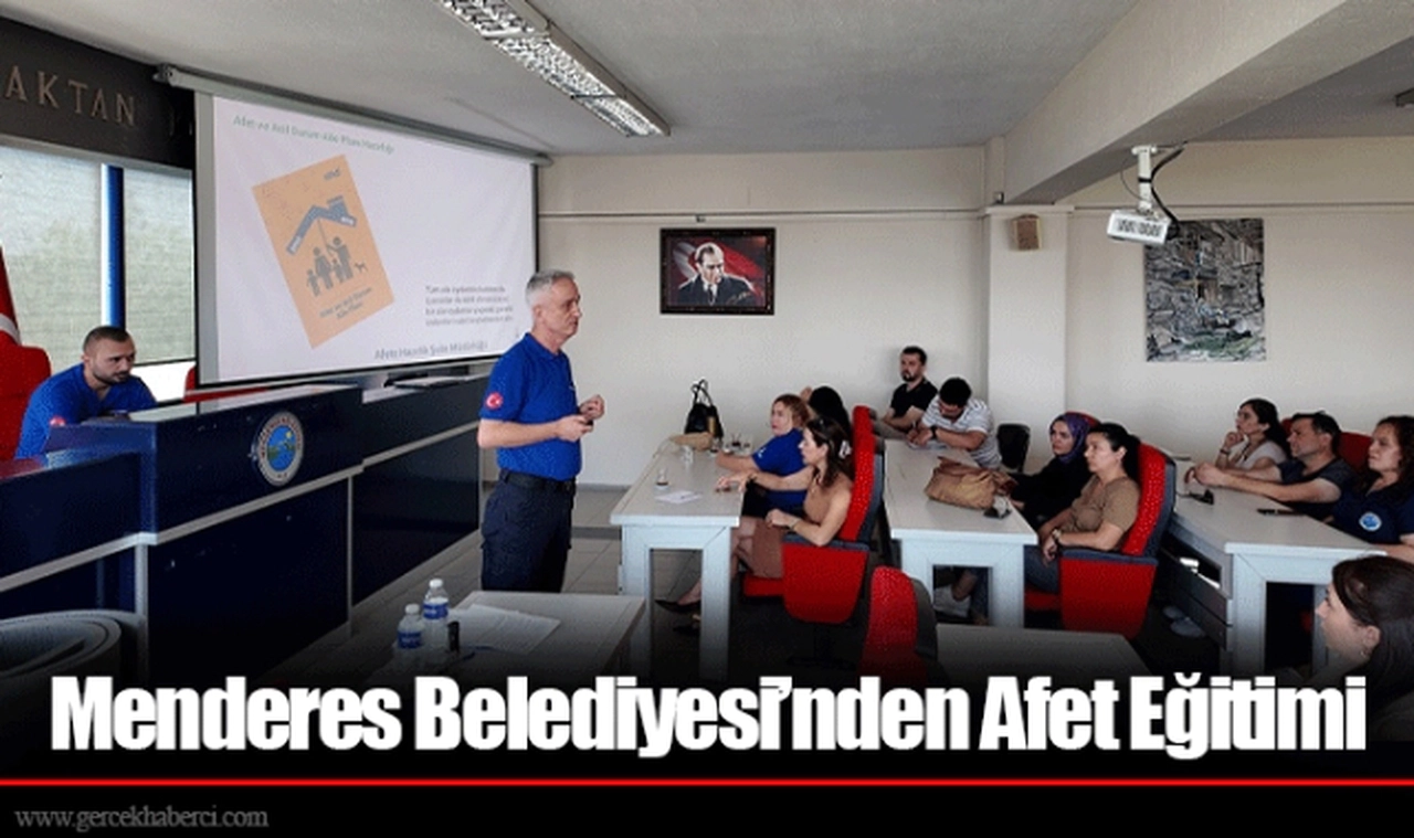 Menderes Belediyesi'nden Afet Eğitimi