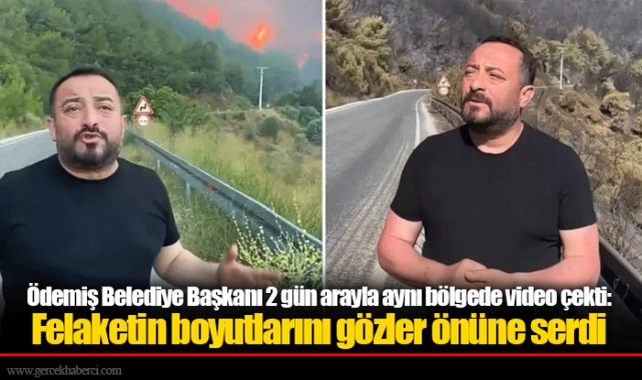 Ödemiş Belediye Başkanı 2 gün arayla aynı bölgede video çekti: Felaketin boyutlarını gözler önüne serdi