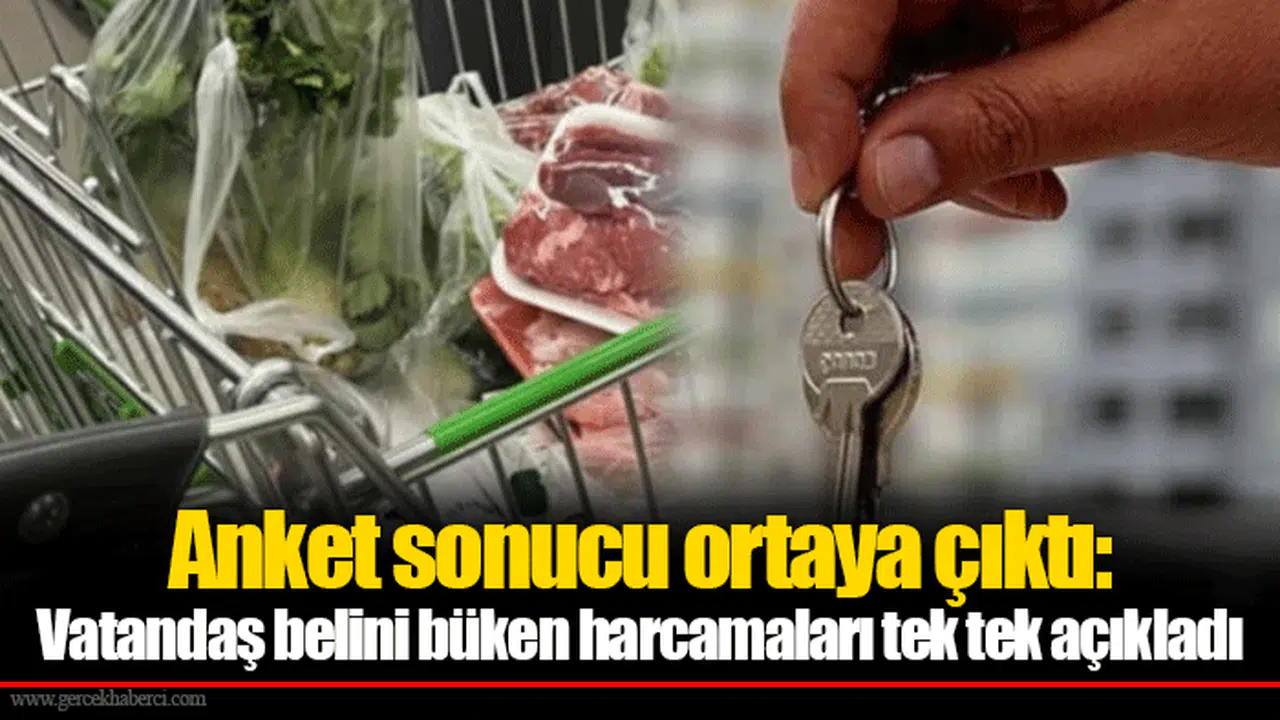 Anket sonucu ortaya çıktı: Vatandaş belini büken harcamaları tek tek açıkladı