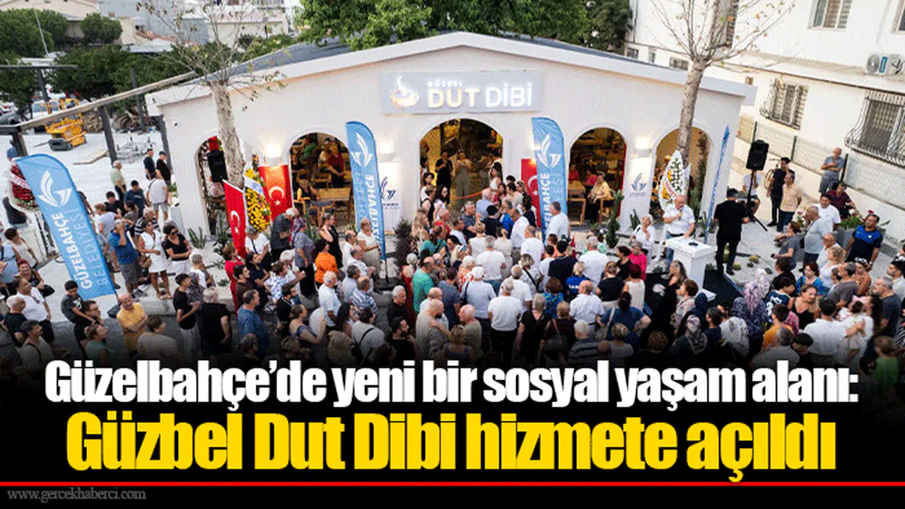 Güzelbahçe’de yeni bir sosyal yaşam alanı: Güzbel Dut Dibi hizmete açıldı
