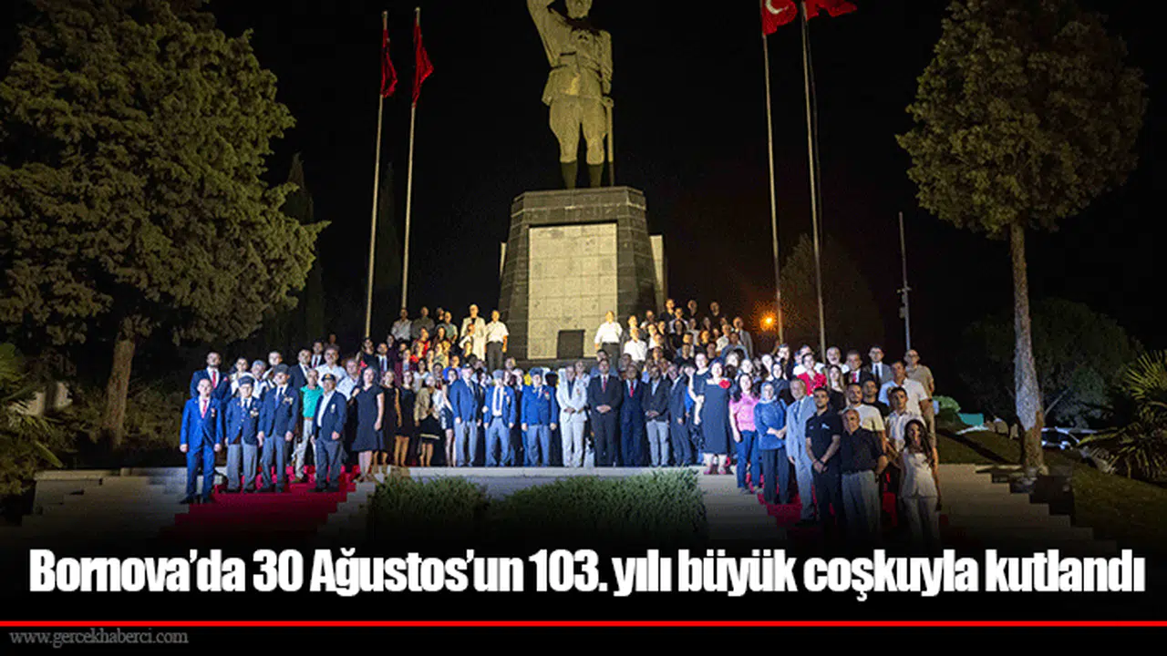 Bornova’da 30 Ağustos’un 103. yılı büyük coşkuyla kutlandı
