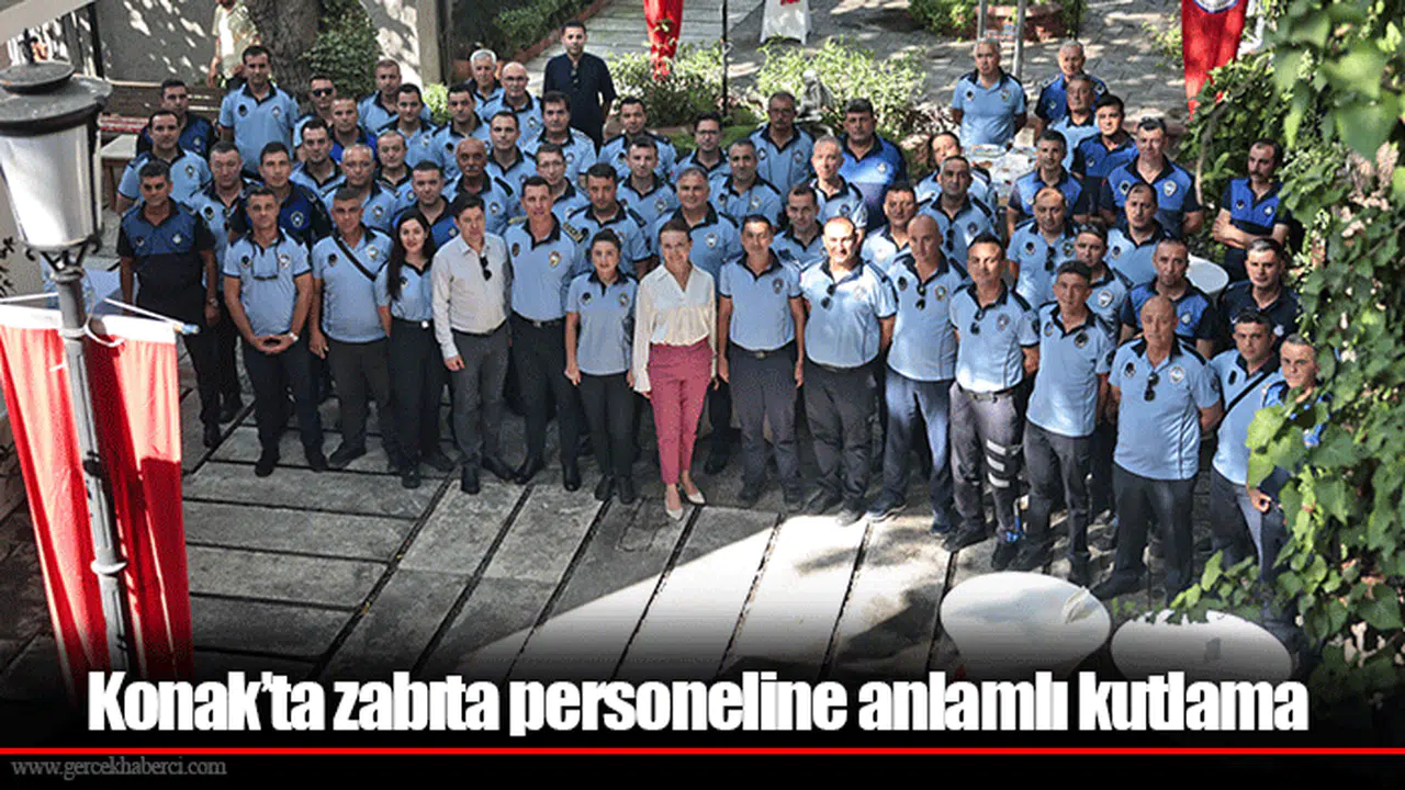 Konak’ta zabıta personeline anlamlı kutlama