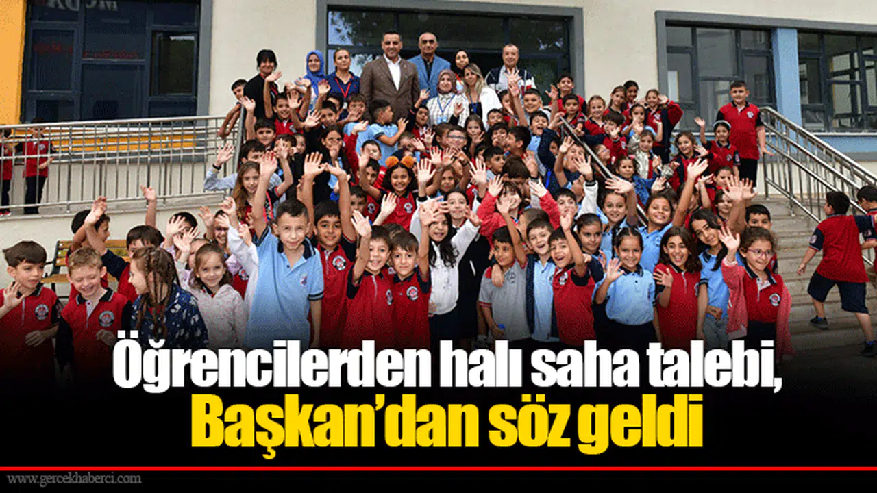 Öğrencilerden halı saha talebi, Başkan’dan söz geldi