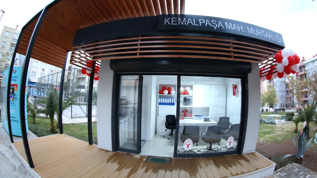 BORNOVA'DA MUHTARLARA YENİ HİZMET OFİSİ