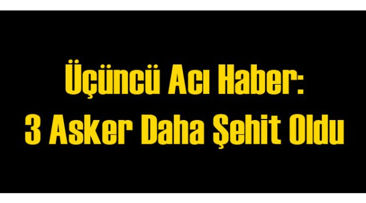 Acı Haber: 5 Asker Şehit