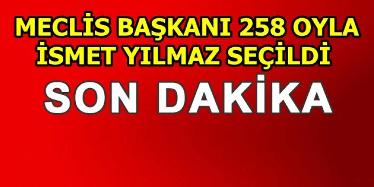 MECLİS BAŞKANI BELLİ OLDU
