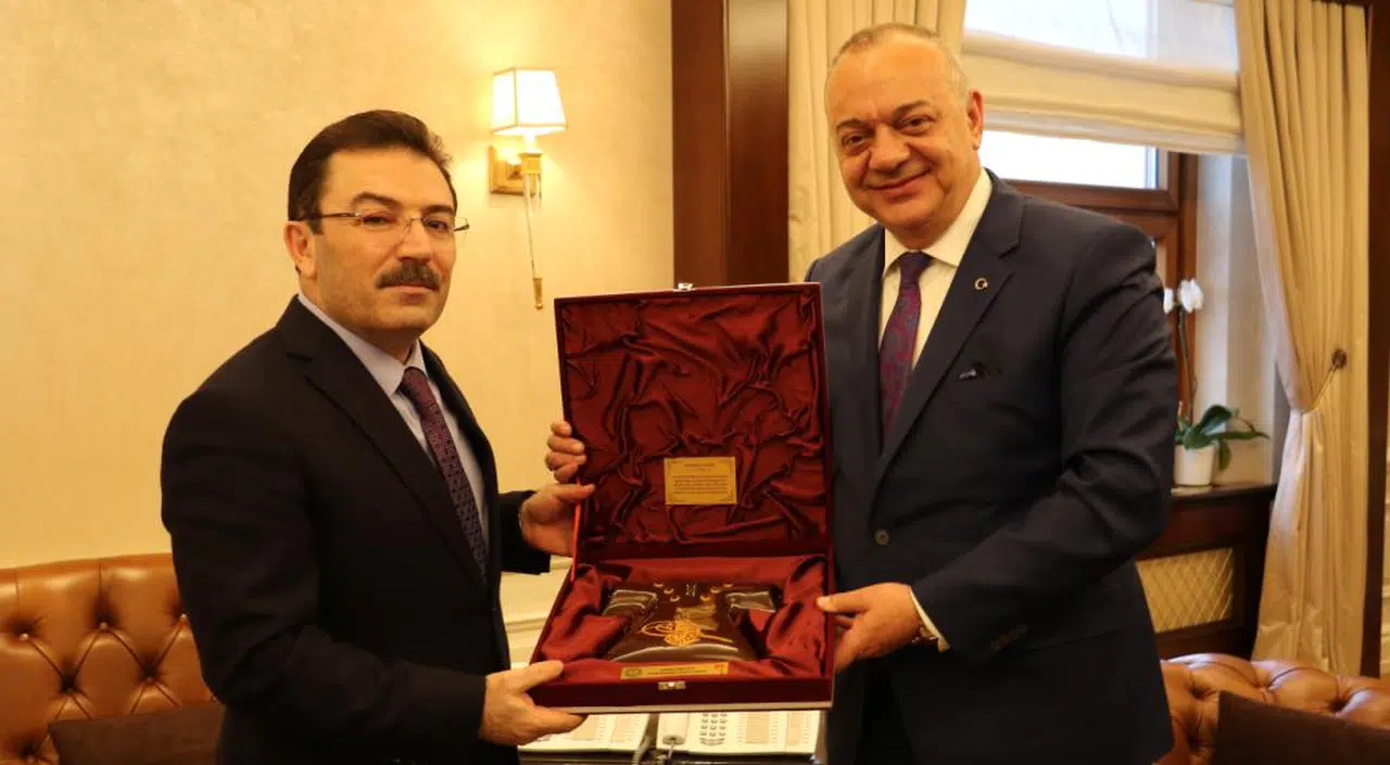 BAŞKAN ERGÜN, İÇİŞLERİ BAKANLIĞI'NI ZİYARET ETTİ