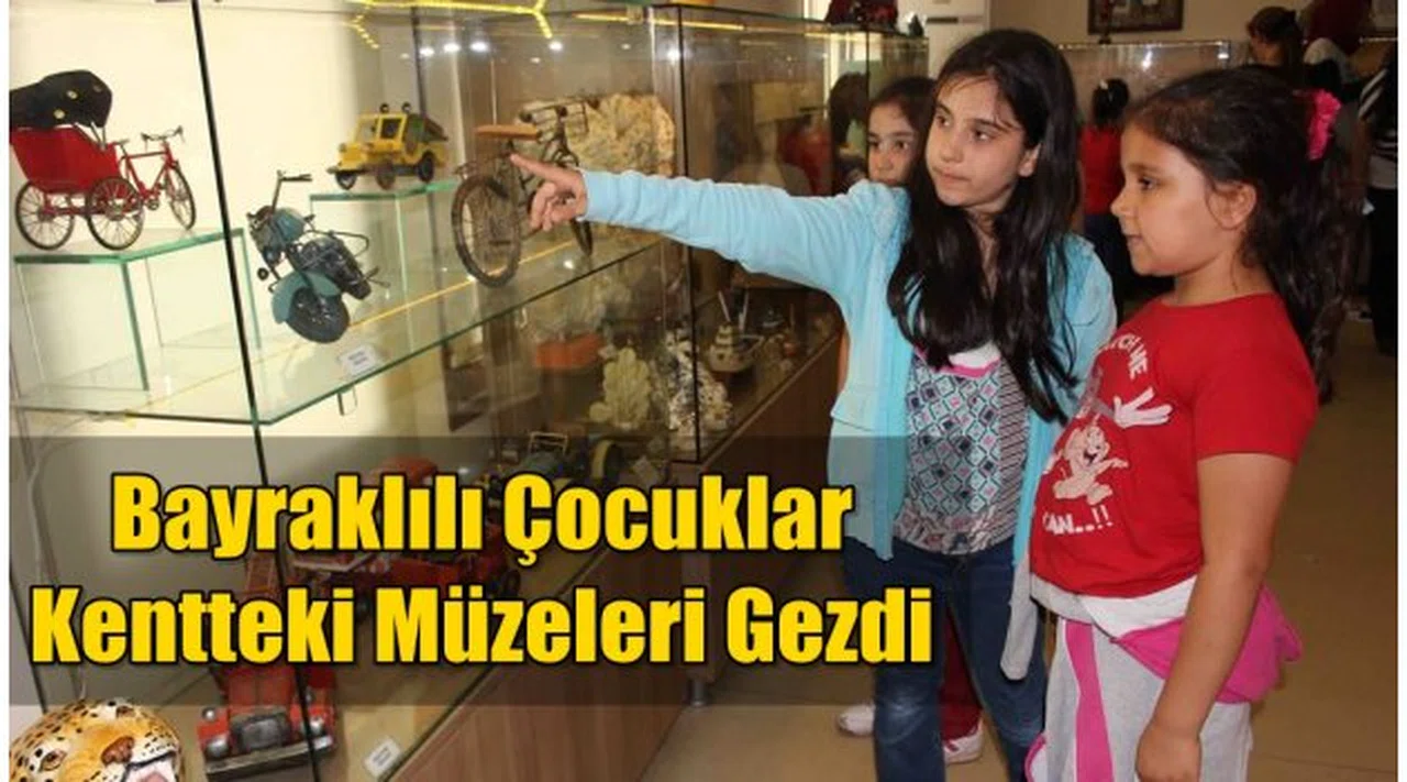 Bayraklılı çocukların ''müze'' keyfi