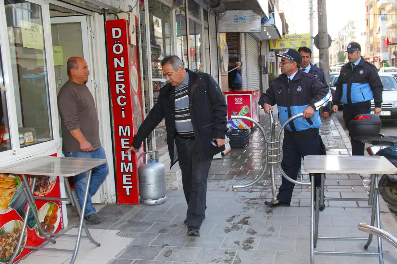 Kaldırım işgaline izin yok