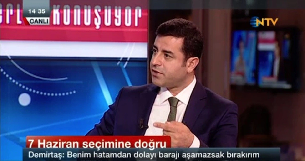DEMİRTAŞ NET KONUŞTU: HDP BARAJI AŞAMAZSA GÖREVİ BIRAKIRIM!