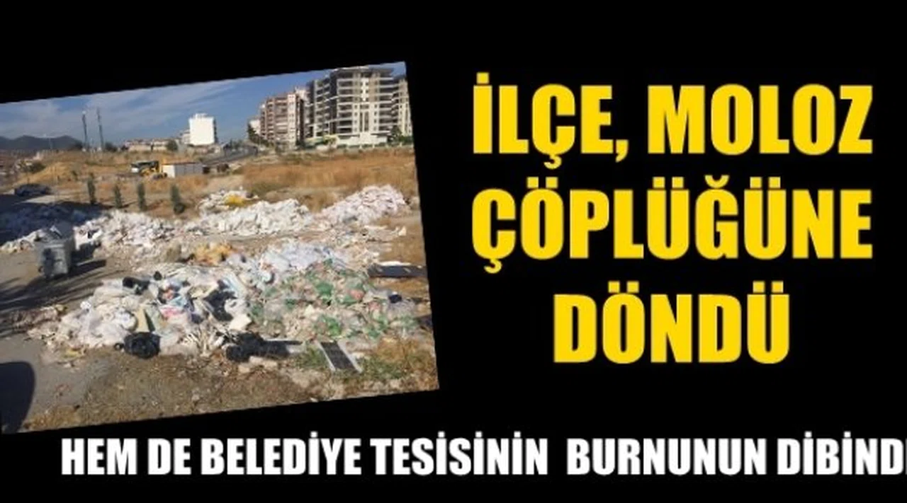 İlçe, moloz çöplüğüne döndü