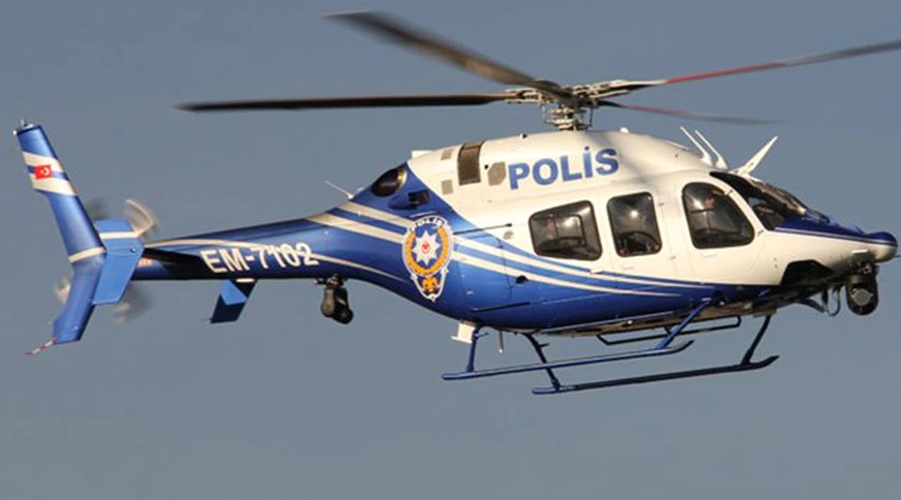 İzmir'de Helikopterli Polis Baskını