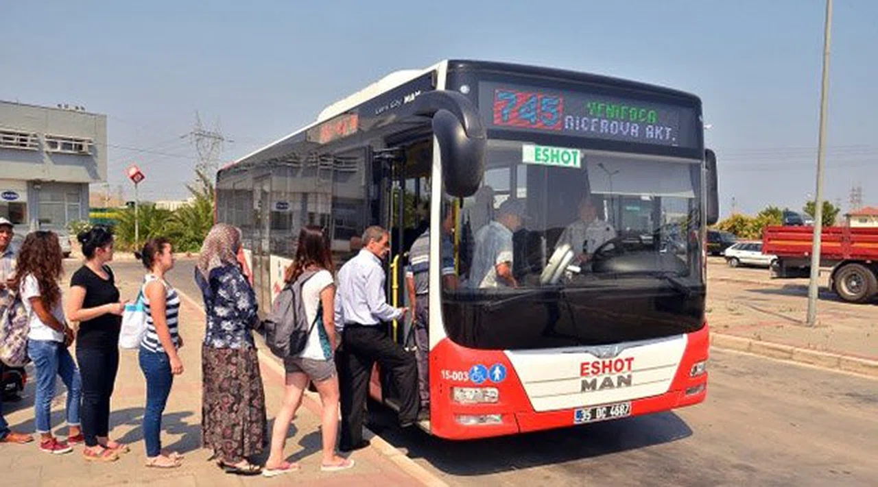 İzmir'de Otobüs Güzergahlarında Geçici Düzenleme