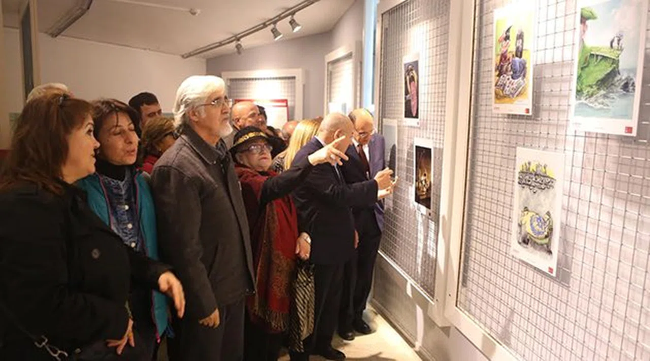 Karikatürle İnsan Hakları Sergisi Bornova’da