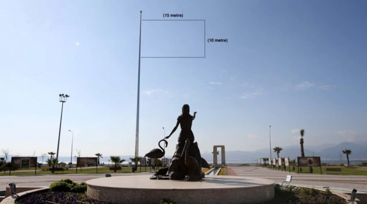 Körfez’in en büyük bayrağı Karşıyaka’da dalgalanacak
