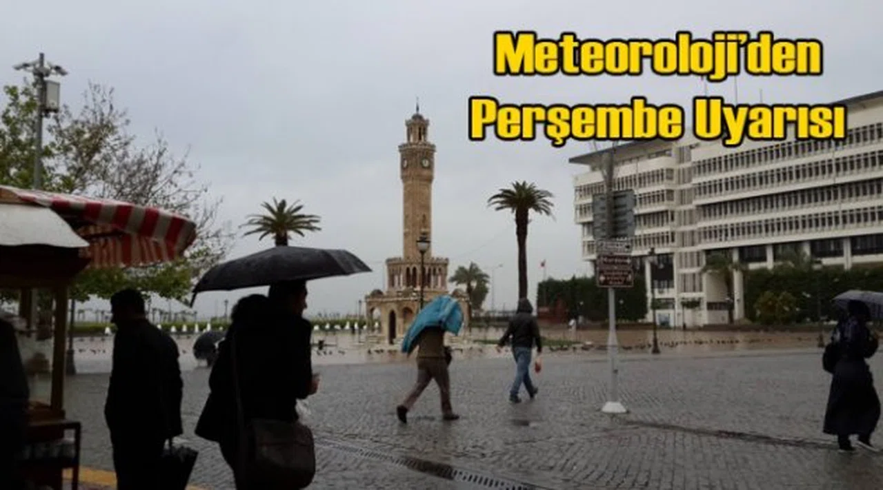 Meteoroloji’den İzmir’e Perşembe Günü Sağnak Yağış Uyarısı