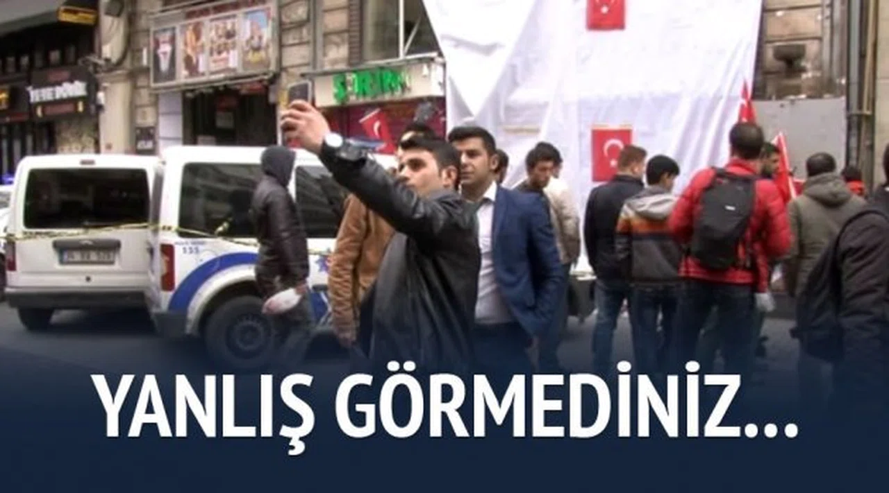 Patlama bölgesinde özçekim derdinde