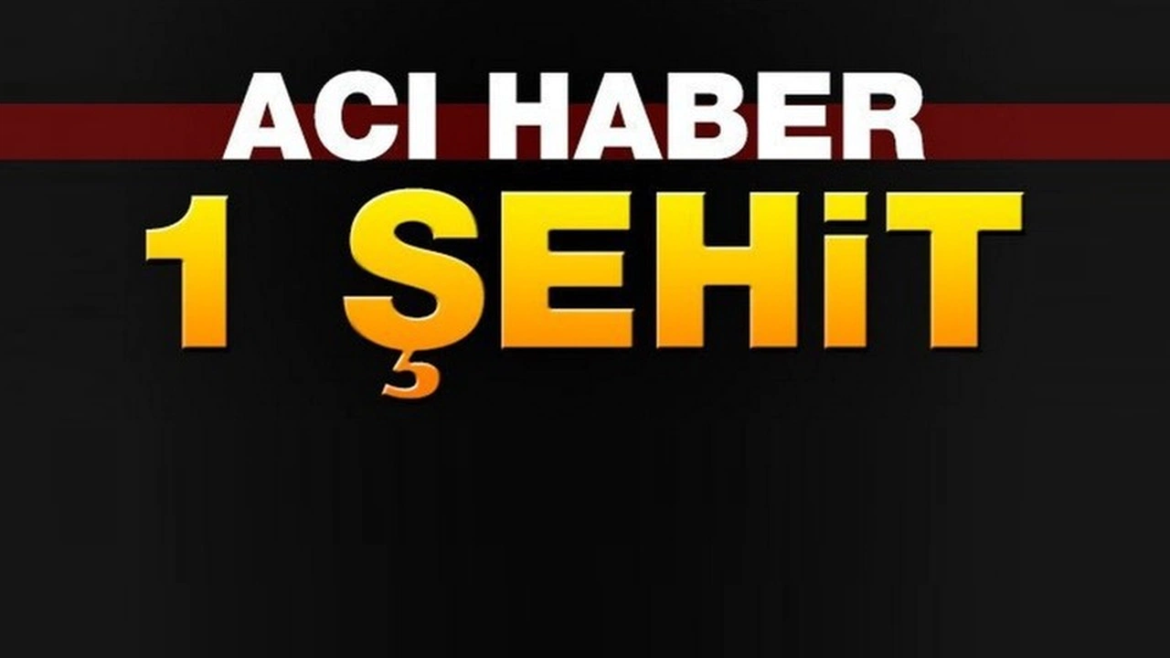 Şemdinli'den acı haber: 1 asker şehit!