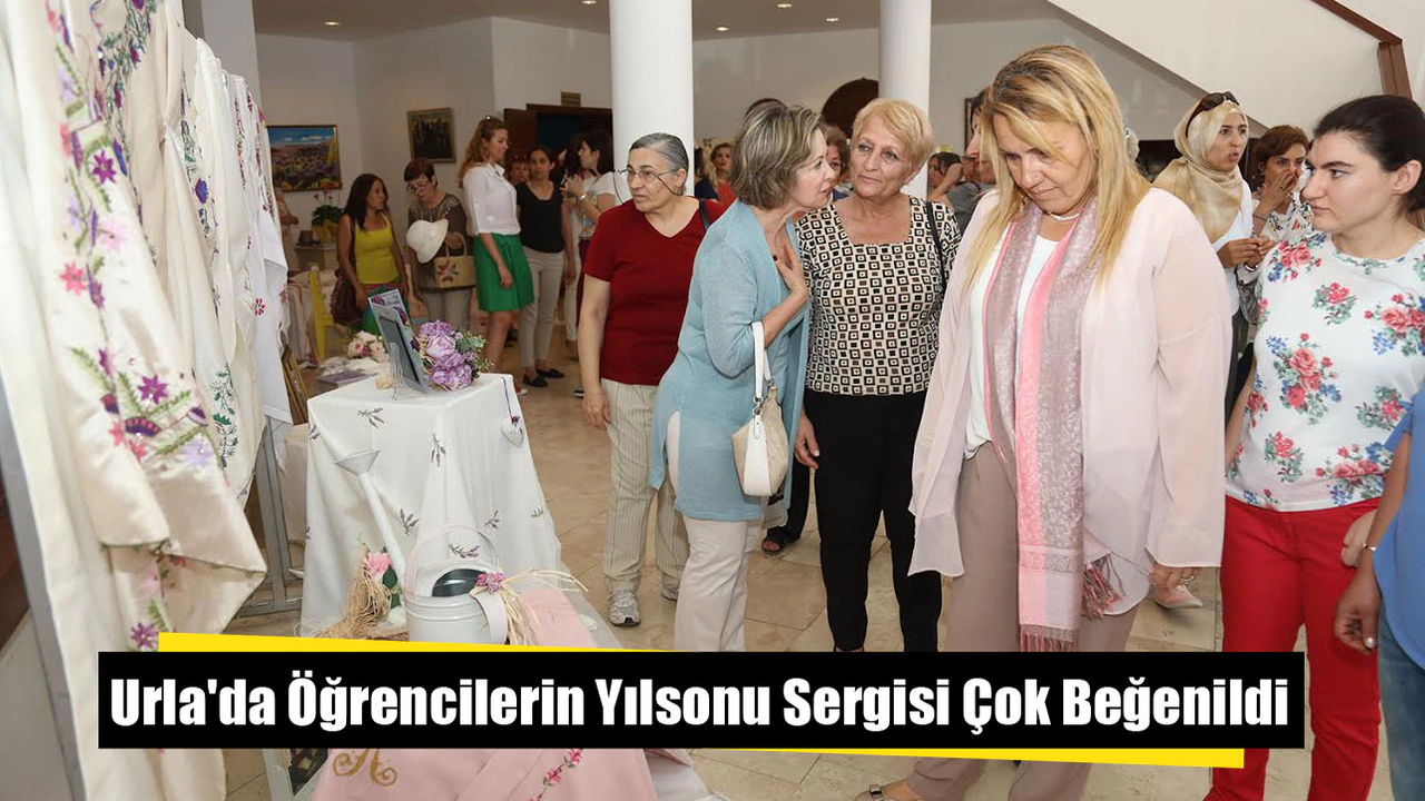 Urla'da Öğrencilerin Yılsonu Sergisi Çok Beğenildi