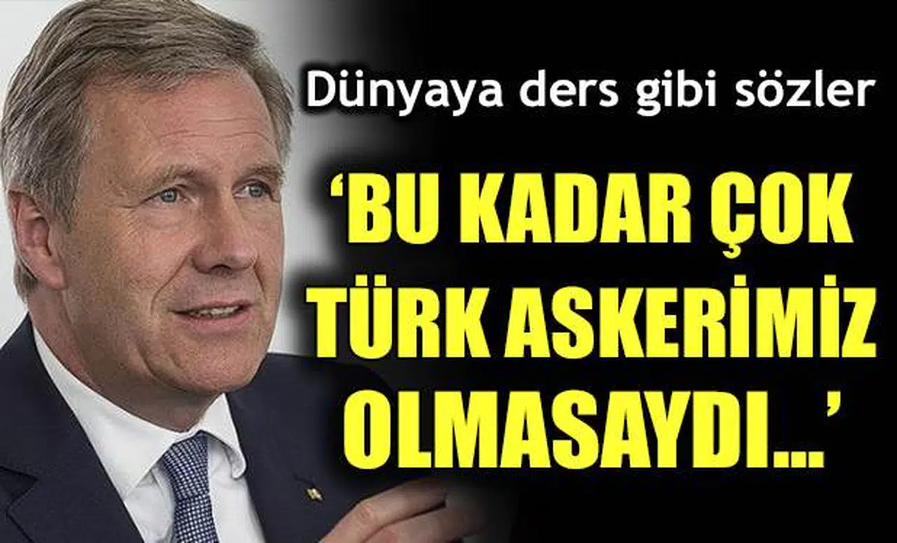 Wulff'tan dünyaya ders gibi sözler