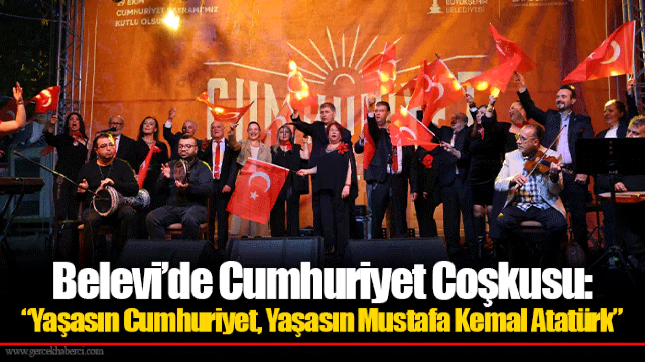 Belevi’de Cumhuriyet Coşkusu: “Yaşasın Cumhuriyet, Yaşasın Mustafa Kemal Atatürk”