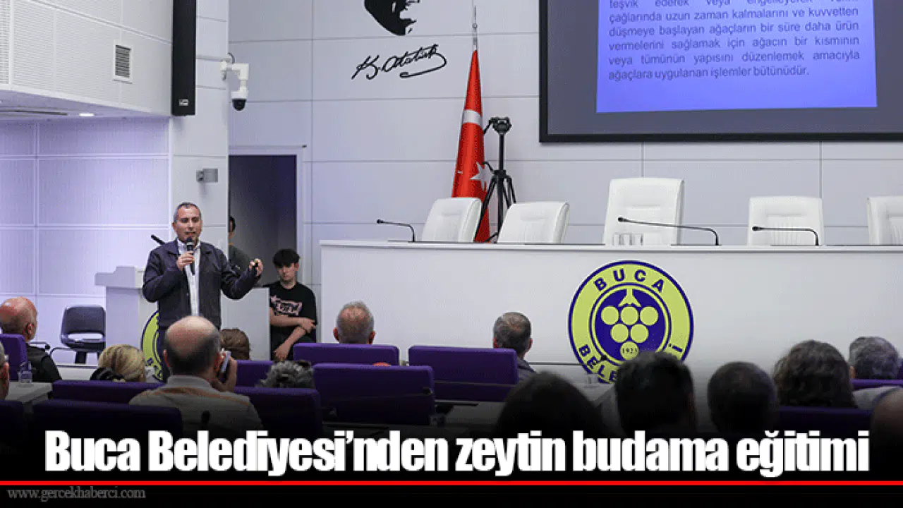 Buca Belediyesi’nden zeytin budama eğitimi