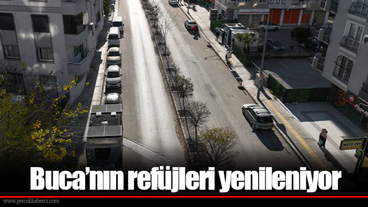 Buca’nın refüjleri yenileniyor