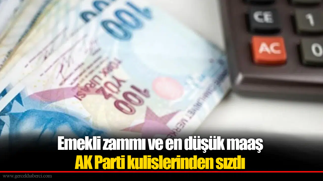 Emekli zammı ve en düşük maaş  AK Parti kulislerinden sızdı