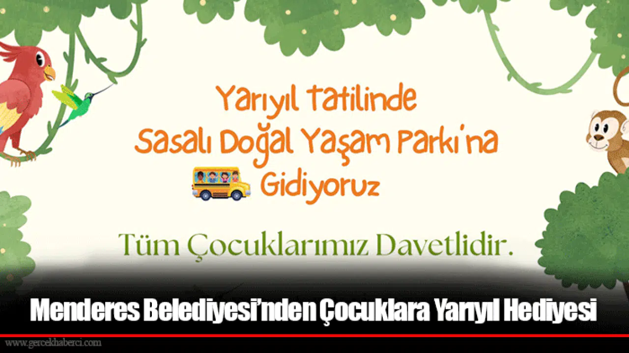 Menderes Belediyesi’nden Çocuklara Yarıyıl Hediyesi