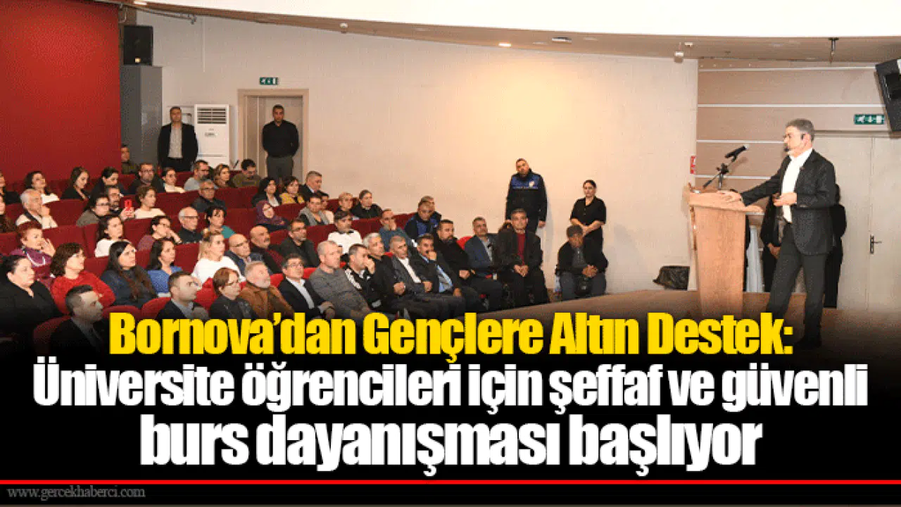Bornova’dan Gençlere Altın Destek: Üniversite öğrencileri için şeffaf ve güvenli burs dayanışması başlıyor