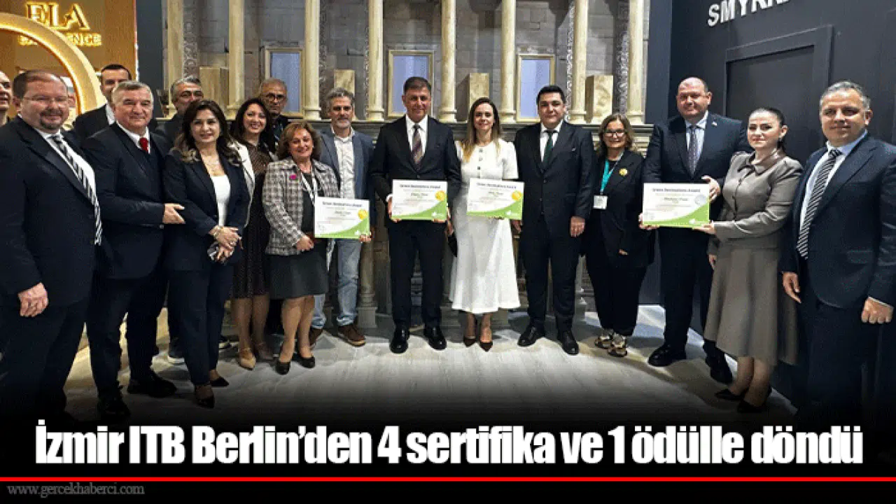 İzmir ITB Berlin’den 4 sertifika ve 1 ödülle döndü