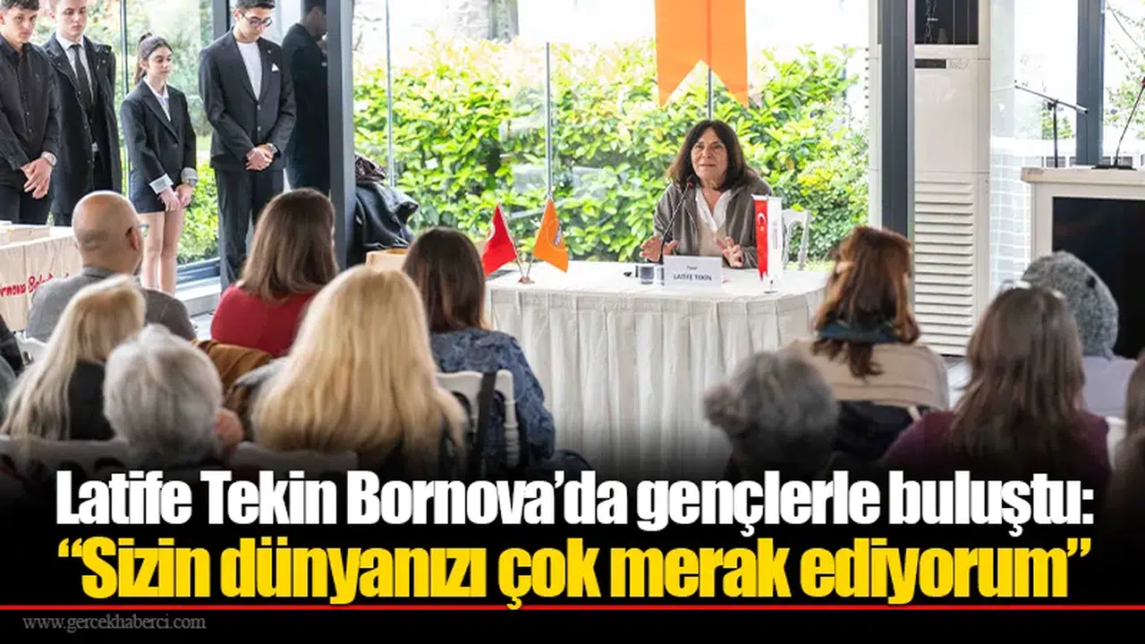 Latife Tekin Bornova’da gençlerle buluştu:  “Sizin dünyanızı çok merak ediyorum”