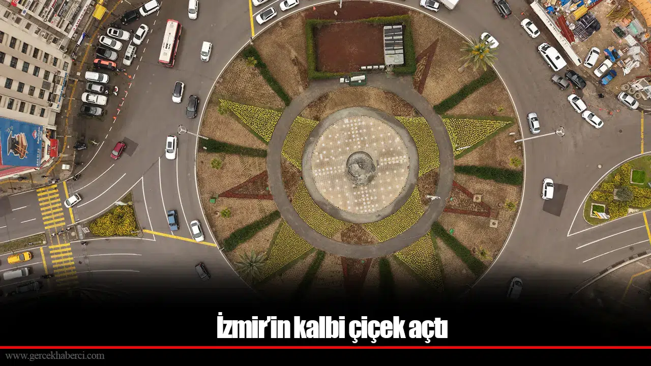 İzmir’in kalbi çiçek açtı