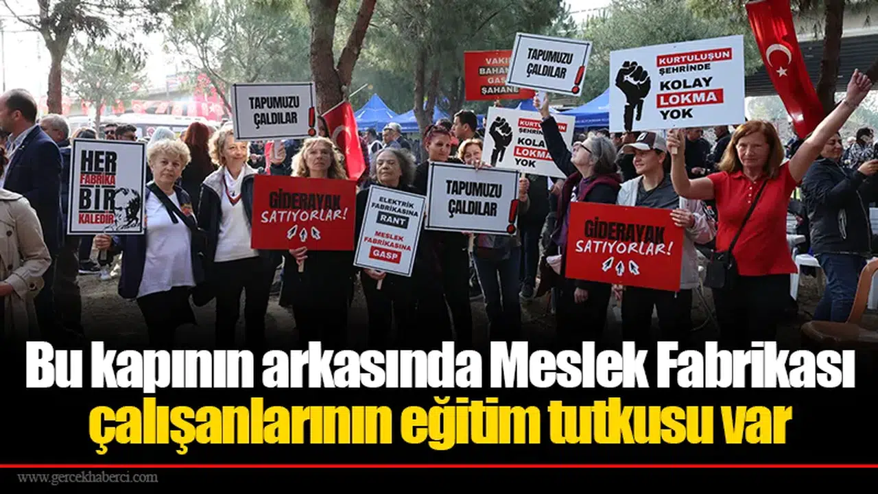 Bu kapının arkasında Meslek Fabrikası çalışanlarının eğitim tutkusu var