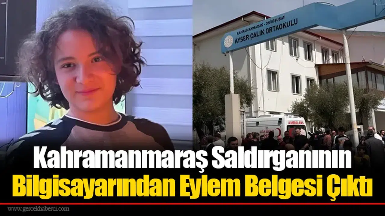 Kahramanmaraş Saldırganının Bilgisayarından Eylem Belgesi Çıktı