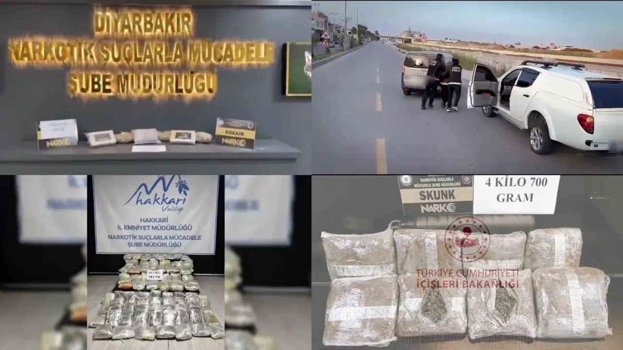 Yüzlerce kilo uyuşturucu ele geçirildi, bin 319 şüpheli gözaltında!