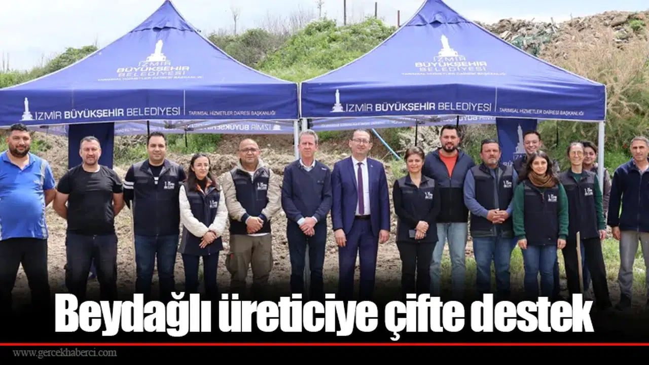Beydağlı üreticiye çifte destek