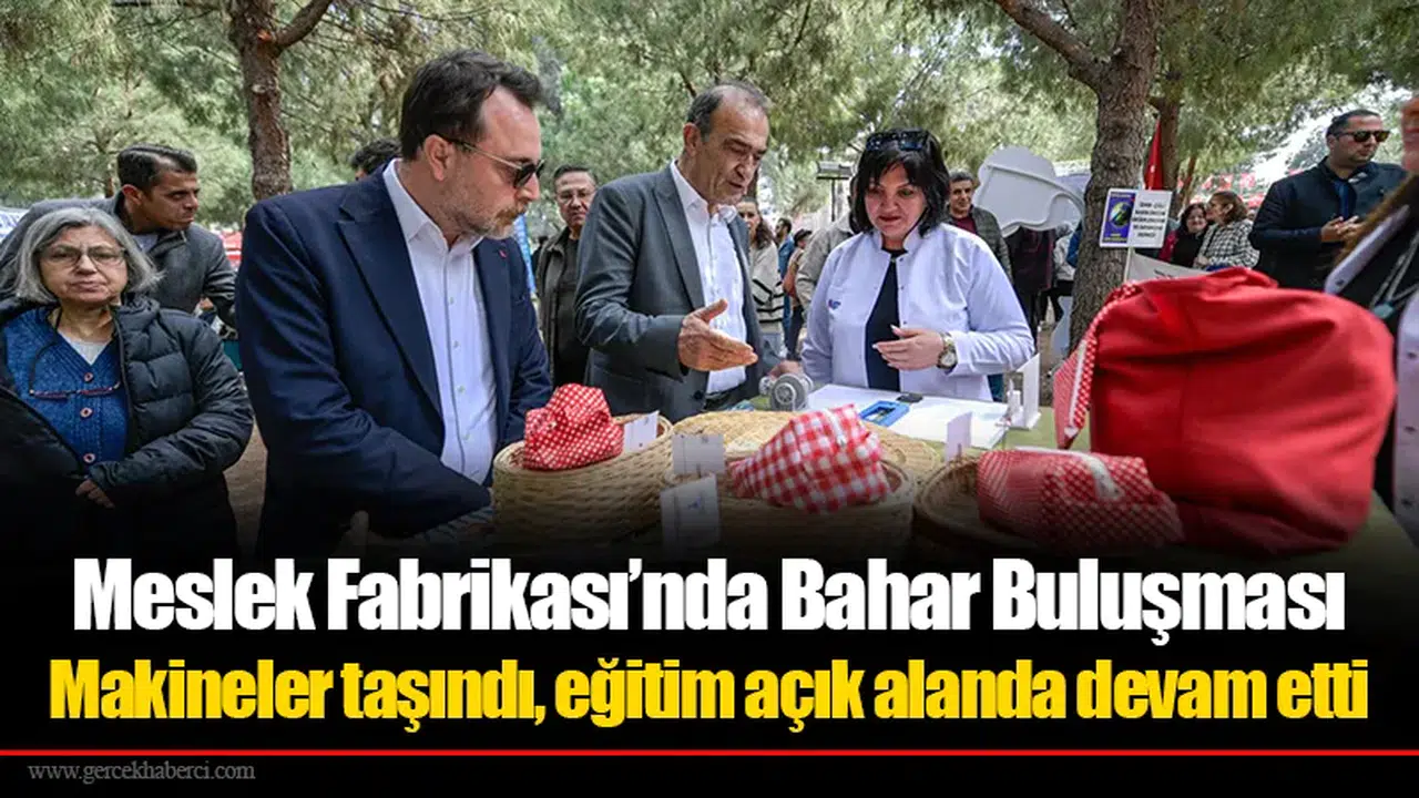 Makineler taşındı, eğitim açık alanda devam etti