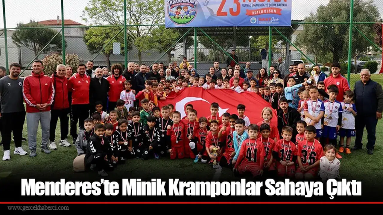 Menderes’te Minik Kramponlar Sahaya Çıktı