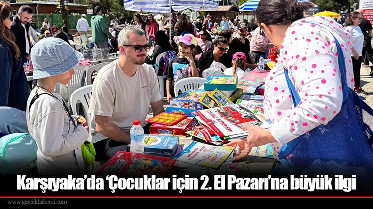 Karşıyaka’da ‘Çocuklar için 2. El Pazarı’na büyük ilgi