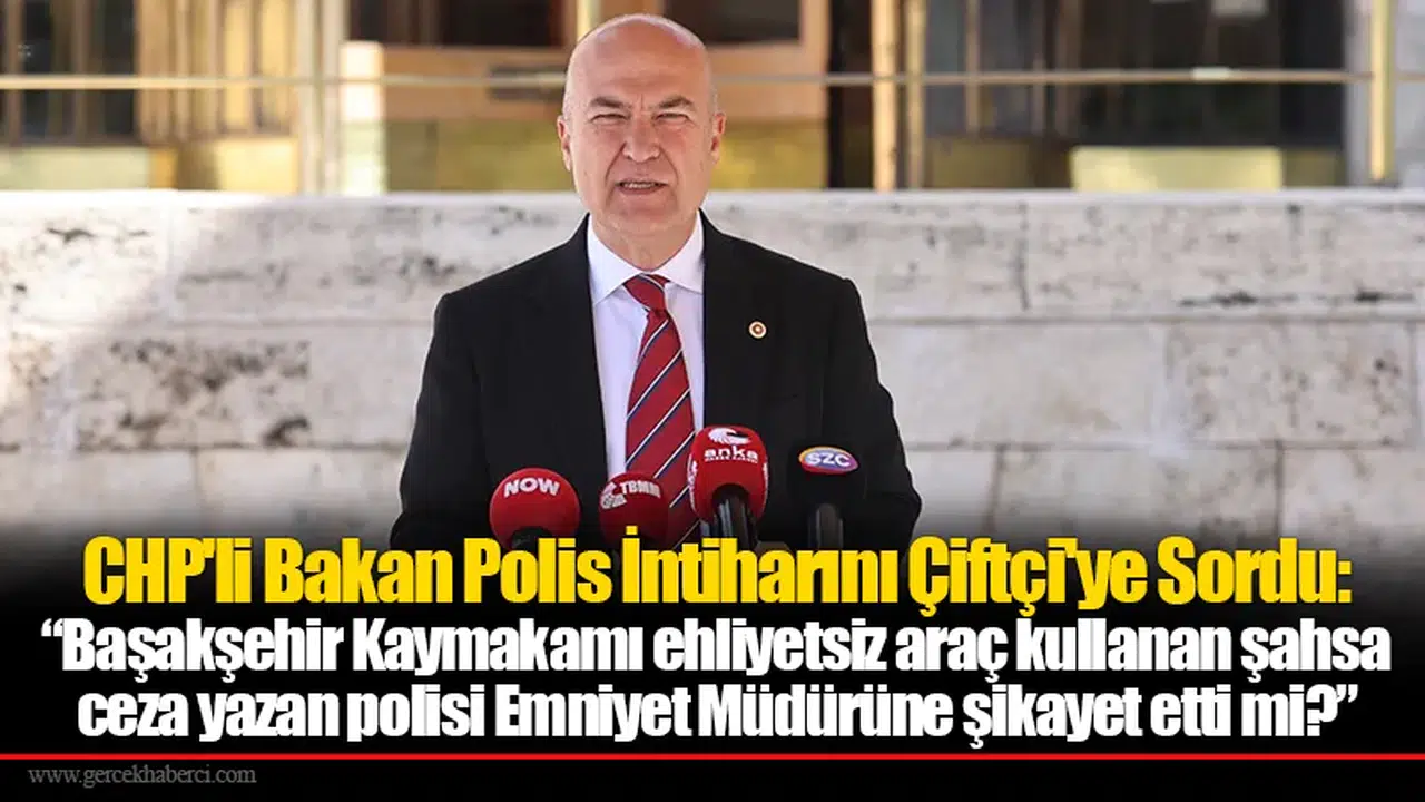 CHP'li Bakan Polis İntiharını Çiftçi'ye Sordu