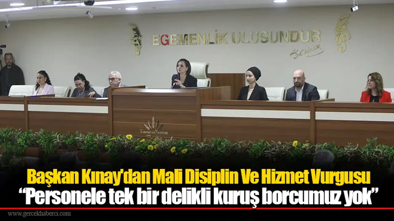 Başkan Kınay: “Personele tek bir delikli kuruş borcumuz yok”