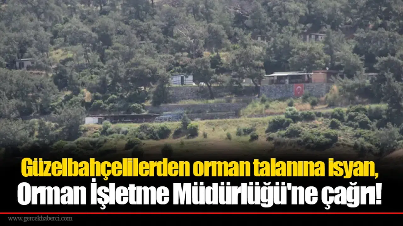 Güzelbahçelilerden orman talanına isyan, Orman İşletme Müdürlüğü'ne çağrı!
