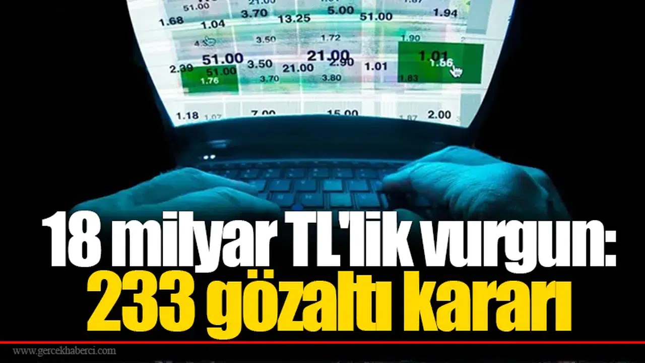 18 milyar TL'lik vurgun: 233 gözaltı kararı