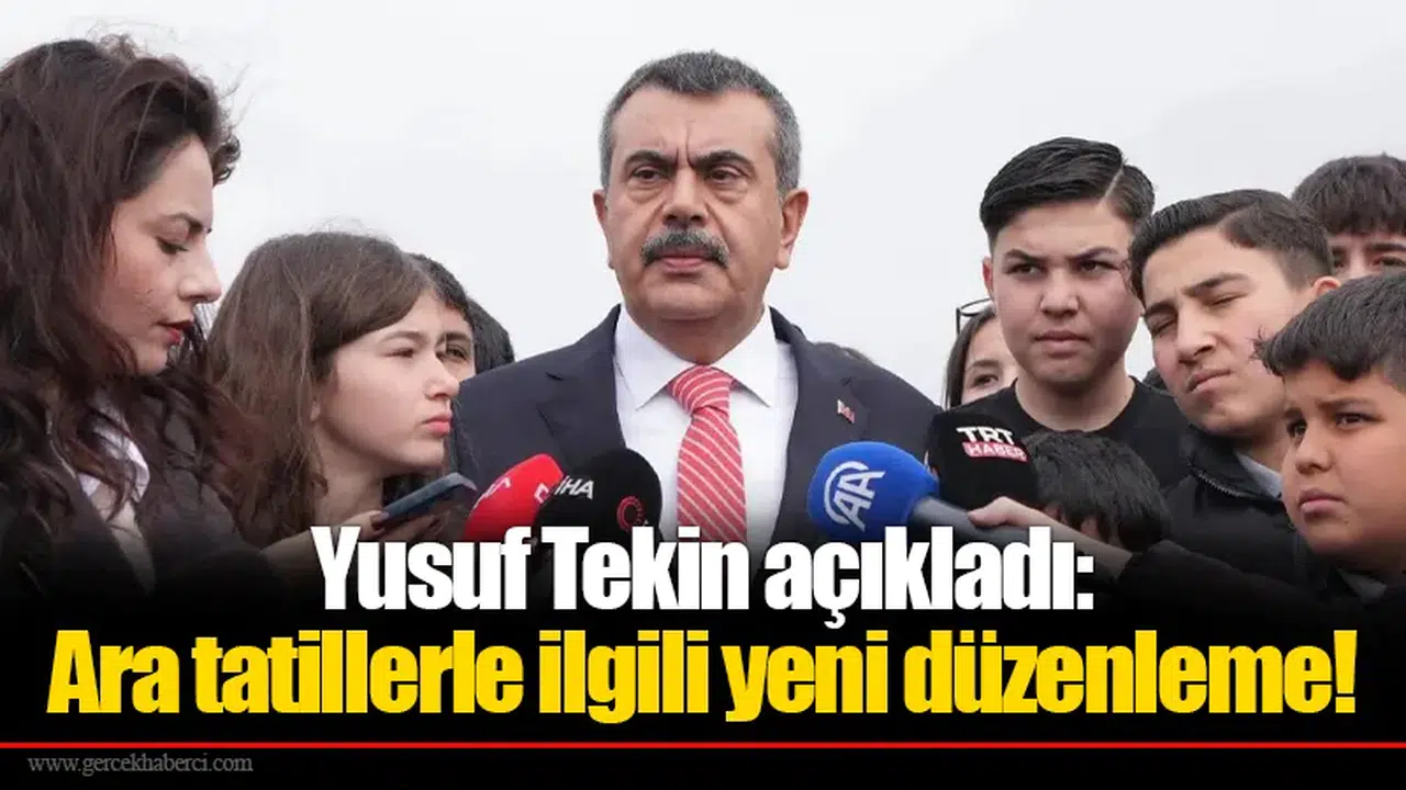 Yusuf Tekin açıkladı: Ara tatillerle ilgili yeni düzenleme!