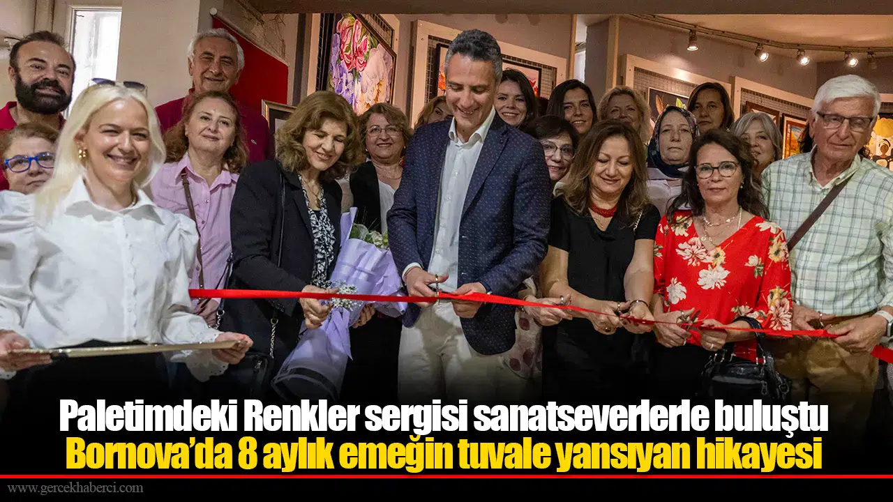 Bornova’da 8 aylık emeğin tuvale yansıyan hikayesi